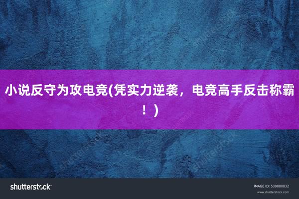 小说反守为攻电竞(凭实力逆袭，电竞高手反击称霸！)