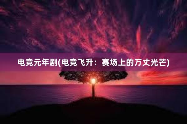 电竞元年剧(电竞飞升：赛场上的万丈光芒)