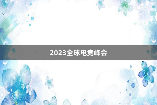 2023全球电竞峰会