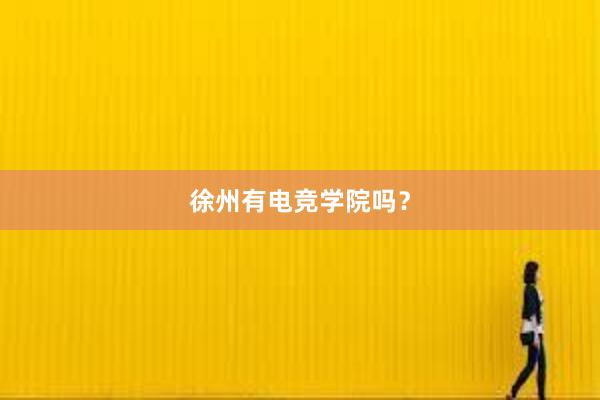 徐州有电竞学院吗？