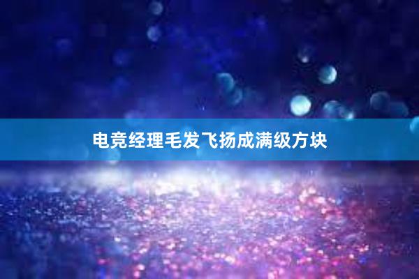 电竞经理毛发飞扬成满级方块